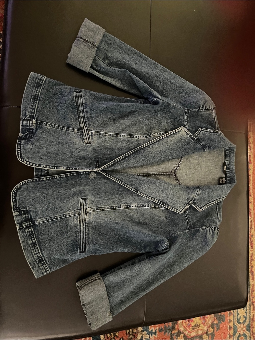 Classic Women's Denim Jean Jacket - Blue